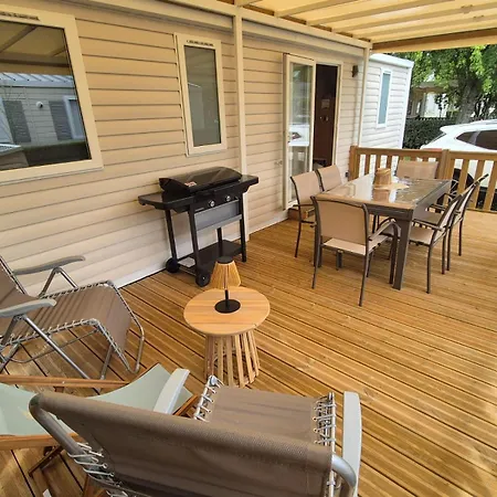 MOBIL HOME BISCARROSSE LAC - PISCINE et MINI GOLF TENNIS Campingplatz *